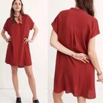 Madewell Bicoastal in Crimson Boxy Festival Boho Shirt Women’s Dress S # 1008 Photo 1