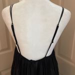 Victoria's Secret Victoria’s Secret black lace chiffon double strap slip camisole babydoll top. M. Photo 3