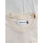 NWT Honor The Gift Women Shirt Beige Crewneck Graphic Short Sleeve Pocket Tee XS Tan Photo 2