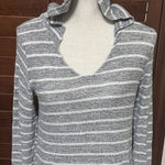 Beyond Yoga  Women’s Sz S Gray Hoodie Sweater lightweight knit pullover USA Photo 0