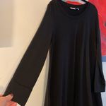 LOGO By Lori Goldstein logo Lounge by lori goldstein Black Tunic Shirt Dress Long Sleeve Size L Large Photo 1