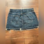 Madewell  Postage-Stamp Denim‎ Mini Skirt Croswell Wash Size 32 Photo 9