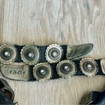 Taos OASIS Metallic Leather Strappy Slip On Slides Sandals Womens Sz 8 / 38 Eu Photo 6