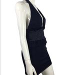 NBD  Denim Smocked Waist Halter Mini Dress Small Photo 13