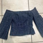 ZARA Tweed Off The Shoulder Top Photo 2