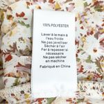 Arula Top Autumn Floral Long Sleeve Babydoll Blouse Taupe Rust Plus Size B | 2X Red Photo 10