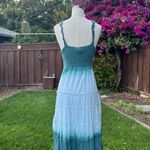 Boho Ombré tiered flowy dress Blue Photo 2