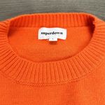 superdown Iris Cutout Back Orange Long Sleeve Knit Sweater Size Large Photo 4
