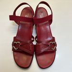 Munro  American Sandals Heart Embellishment Like New Photo 5