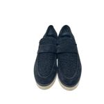 Vince Zola Black Suede & Sherpa Platform Loafers Size 9 Photo 1