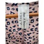 Pink Animal Print‎ Mini Dress Small Sleeveless Soft Knit Cheetah Y2K Casual Photo 2