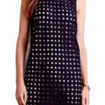 Maeve Anthropologie‎  Circle Lace Shift Dress Navy S Photo 0