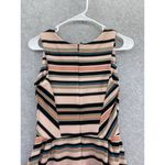 Bar III  Women's Fit & Flare Dress Sleeveless Striped Size Medium USA Made Photo 3