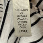 Soma  Loungewear Striped Knit Dress Tunic Soft Stretchy Women’s Size Large Photo 6