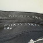 Burberry  Brit Westbourne Skinny Ankle Pants Faux Leather Zip Button  5-Pocket 32 Photo 9