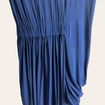 Jason Wu Sapphire Blue Draped Sleeveless Midi Dress Size 4 Photo 11