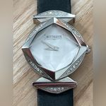 Wittnauer Longines Rare Genuine Diamonds Ladies Watch Uniquely Shaped Crystal Silver Photo 2