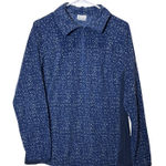 Columbia  Women XL Blue Herringbone Fleece Quarter Zip Pullover Long Sleeve Photo 0