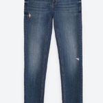 ZARA  distressed cropped skinny jeans size 6 Photo 3
