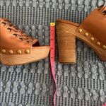 Michael Kors Tan Woven Platform Mules Photo 3