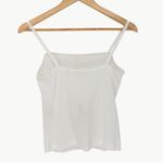 NWT DÔEN Ligea Pointelle Organic Cotton Cami Square Neck Tank | Sz Medium | Salt White Photo 2