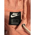 Nike  Cropped Hoodie Women's Size Medium Heathered Gray Pink Athletic Lightweight Photo 2
