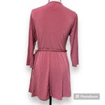 Pinkblush  size large womens wrap dress knee length long sleeve stretchy material Photo 2