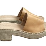 Soludos  Laguna Mule Tan Leather Espadrille Sandals Women’s Size 9 Slip On Photo 0