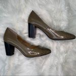 G.H. Bass & Co Pacey pumps round toe khaki‎ sz 7.5 Tan Photo 4