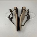 Vionic  Kirra Size 9.5 Metallic Bronze Leather Slingback T Strap Toe Post Sandal Photo 4