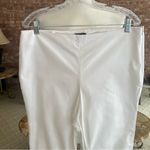 Vince Camuto Pants Ankle Flat Front White 10 Stretch Casual Vacation Work Cotton Photo 1