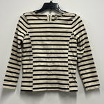 J.Crew  Women’s Cream and Black Striped Long Sleeve -100% Cotton Size:Xtra Small Photo 0