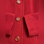 Anne Klein  red wool coat Photo 7