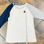 Nike Dallas Cowboys NFL Team Apparel  Baseball 3/4 Sleeve Top XL Photo 4