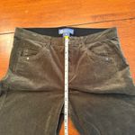 Democracy ‎ "Ab"Solution Slim Straight Ankle Corduroy Pants Green Size 12 Photo 8