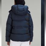 Lululemon Wunder Puff Jacket Wordmark True Navy size 4 NWOT RARE Photo 1