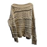 Club Monaco Women's Drop Shoulder Cable Knit Sweater Brown Size L Pullover‎ Casual Photo 0