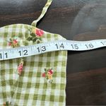 Reformation Roarke Linen Dress Patio Floral Checkered Feminine Dress 4 Photo 10