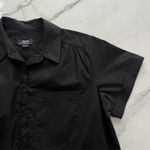 Anthropologie  Maeve Cotton Poplin Shirt Dress Black XL Minimalist casual chic Photo 8