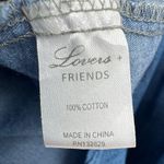 Lovers + Friends Dream Catcher tank top chambray floral embroidered blue white Photo 5