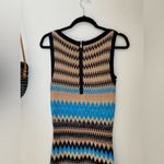 Cache Metallic Stretch Stripe MIDI Dress, Size Small Photo 2