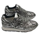 NEW Voile Blanche Sneakers in Snakeskin Leather and Mirror Size 37 Shoes Silver Photo 0
