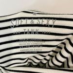 American Eagle  Outfitters Women's Soft & Sexy Crop Top Black White Stripe XS EUC Photo 1