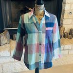 Colorful Plaid Button Photo 3