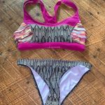 prAna  pink & black strappy sporty S beachy Sakti bikini Photo 0
