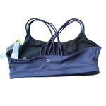 GapFit Eclipse Medium Support Sports Bra Navy Blue Strappy Back Size Large NWT Photo 1