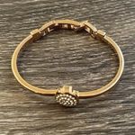 Anne Klein Rose gold Tone Rhinestone Bracelet Sz 6 in. Photo 5