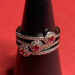 Bomb Party RBP7735 “The Flora Ring” Lab Created Ruby on Rose Gold Sz 10 Ring NWT Red Photo 0
