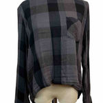 Cloth & Stone  Medium Lace Back Long Sleeve Check Shirt‎ Photo 0