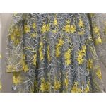 ASOS  Light Blue Yellow Embroidered Floral Gown US 8 Photo 2